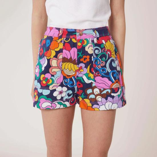  마누슈 숏팬츠 마누쉬 니키 쇼츠 사이키델릭 네이비 - MANOUSH