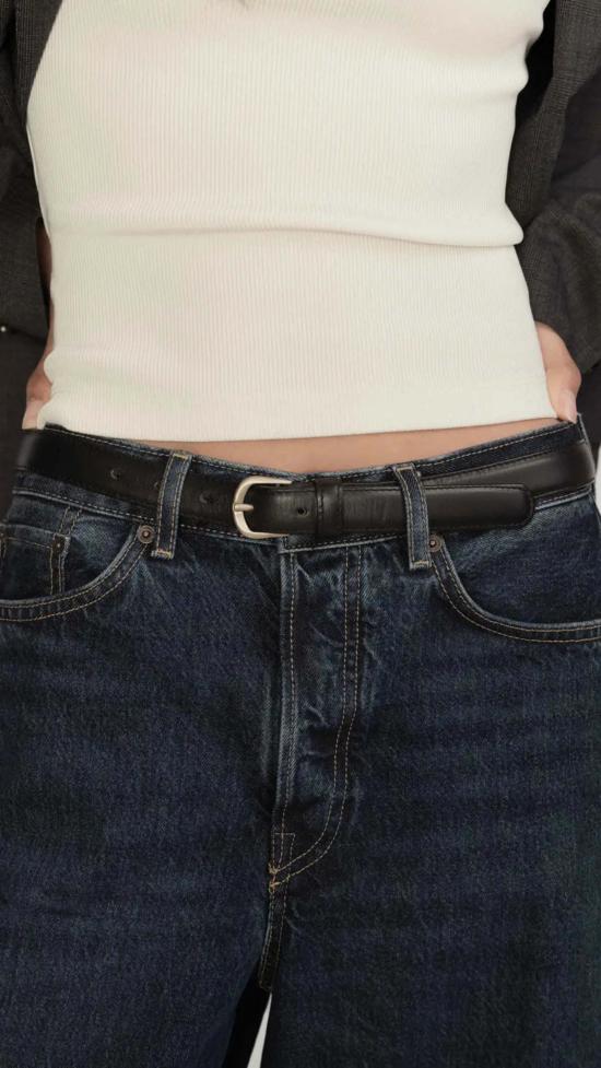  자네사레온 레귤러 벨트 Janessa Leone 자나  블랙 - JANESSA LEONE