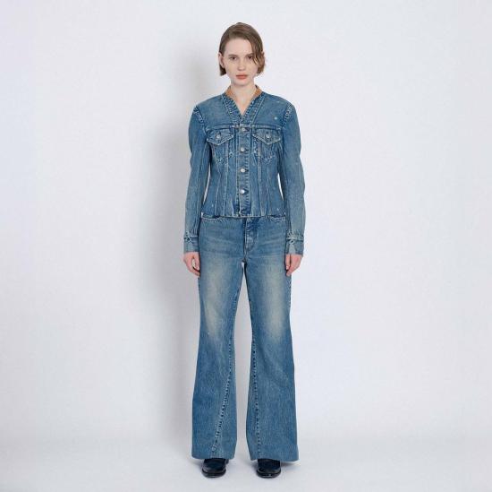  타나카 데님 팬츠 플레어 진