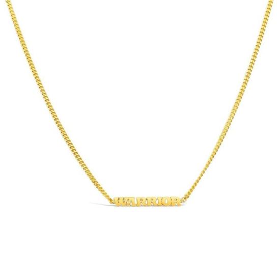  시에라 윈터 주얼리 목걸이/팬던트 워리어 스크립트 네크리스 골드 베르메일 - SIERRA WINTER JEWELRY