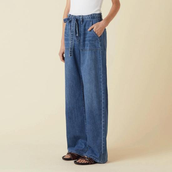  르장 데님 팬츠 로리 릴랙스드 배럴 진 - LE JEAN