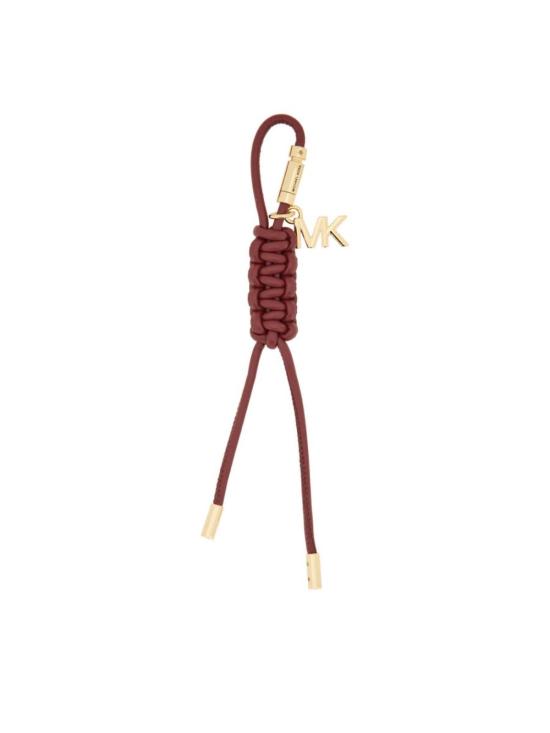  마이클 코어스 키링 로고 백 참 버건디