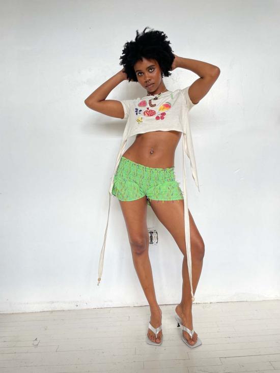  Abacaxi 숏팬츠 아바카시 스모크드 블루머즈 - OTHER BRANDS