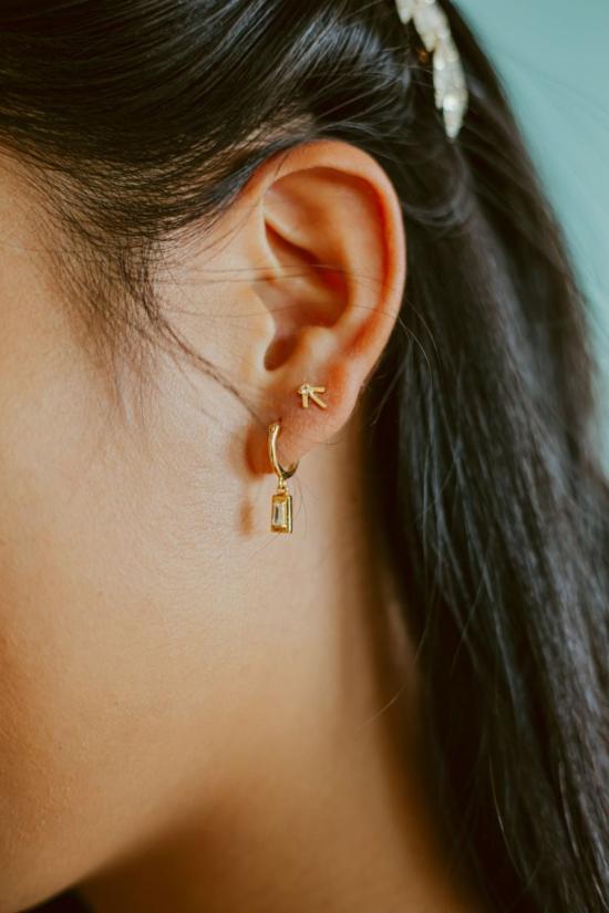  시에라 윈터 주얼리 이어링 오픈 바 후프 - SIERRA WINTER JEWELRY