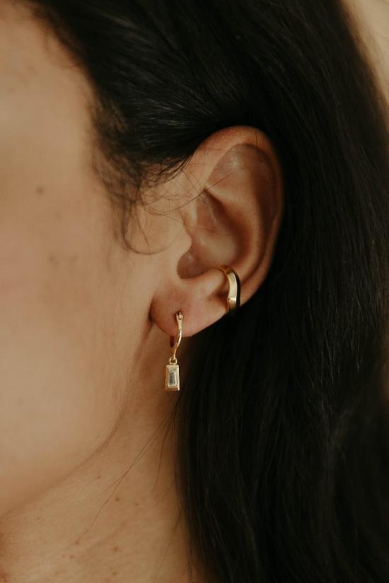  시에라 윈터 주얼리 이어링 오픈 바 후프 - SIERRA WINTER JEWELRY