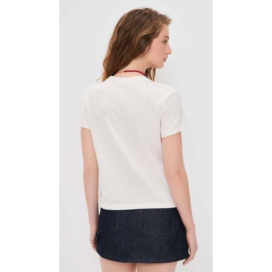  리던 반팔 티셔츠 리/던 클래식 티 스와이프 빈티지 화이트 - RE/DONE