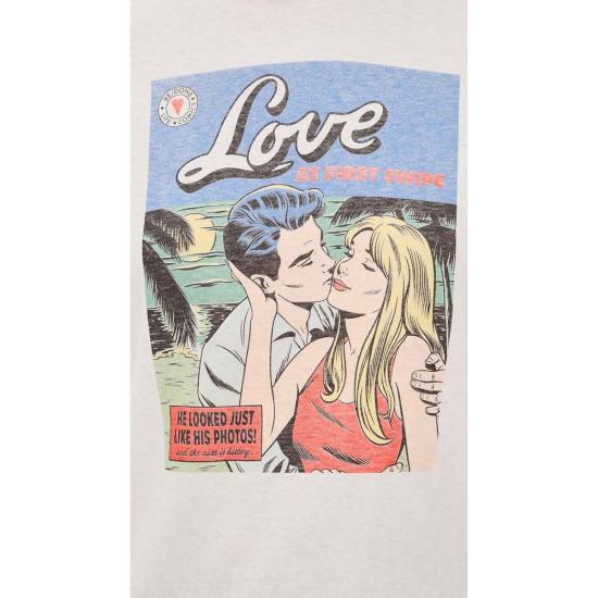  리던 반팔 티셔츠 리/던 클래식 티 스와이프 빈티지 화이트