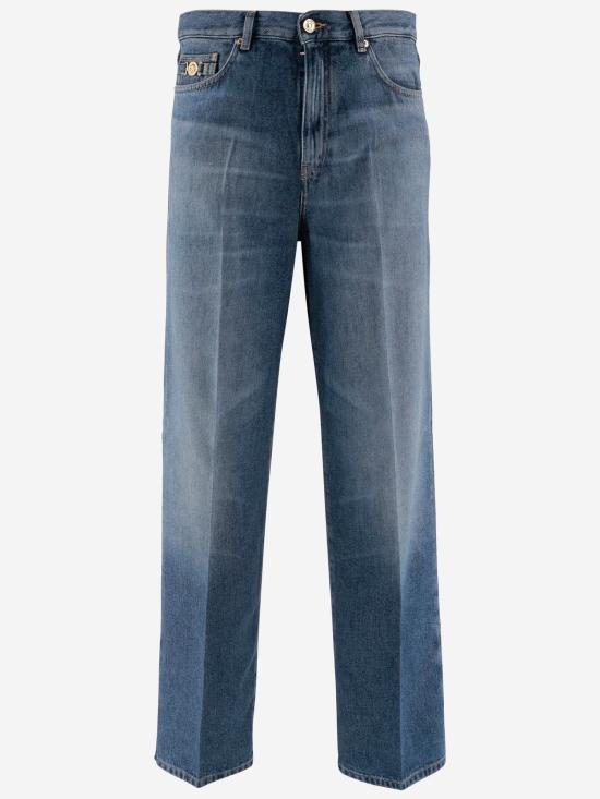  베르사체 데님 팬츠 메두사 비기 진 데님