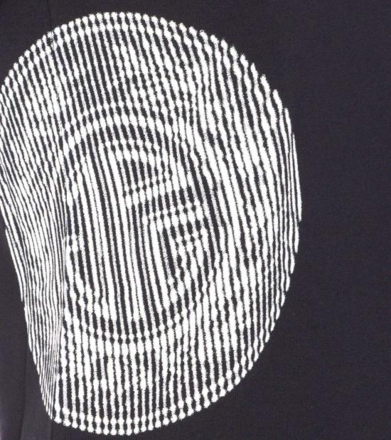  장 폴 고티에 반팔 티셔츠 로리에 스탬프 로고 티셔츠 블랙 - JEAN PAUL GAULTIER