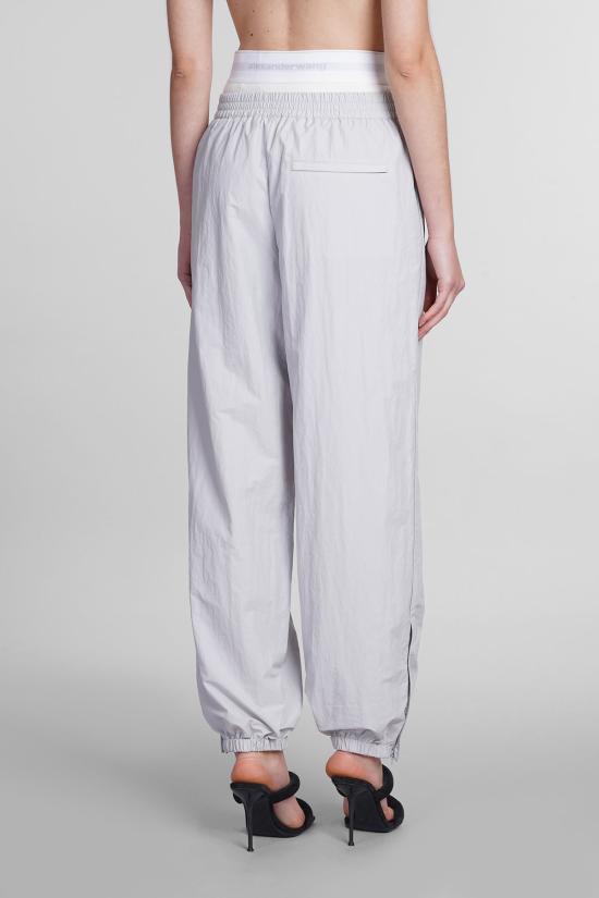  알렉산더 왕 스트레이트 팬츠 비저블 슬립 조거 팬츠 그레이 - ALEXANDER WANG
