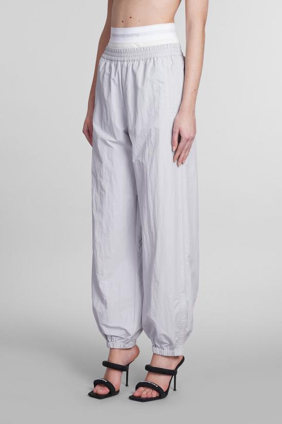  알렉산더 왕 스트레이트 팬츠 비저블 슬립 조거 팬츠 그레이 - ALEXANDER WANG