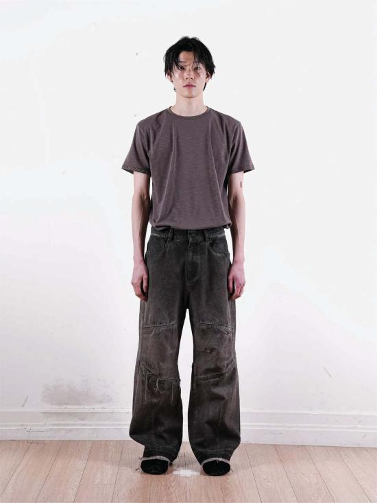  엑슬림 반팔 티셔츠 Xlim Ep.8 02 티셔츠 브라운 - XLIM