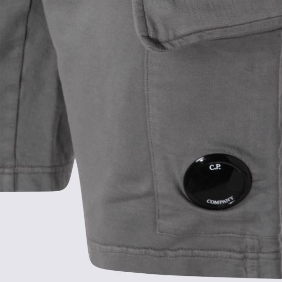  씨피 컴퍼니 숏팬츠 C.P. 컴퍼니 면 반바지 (회색) - C.P. COMPANY