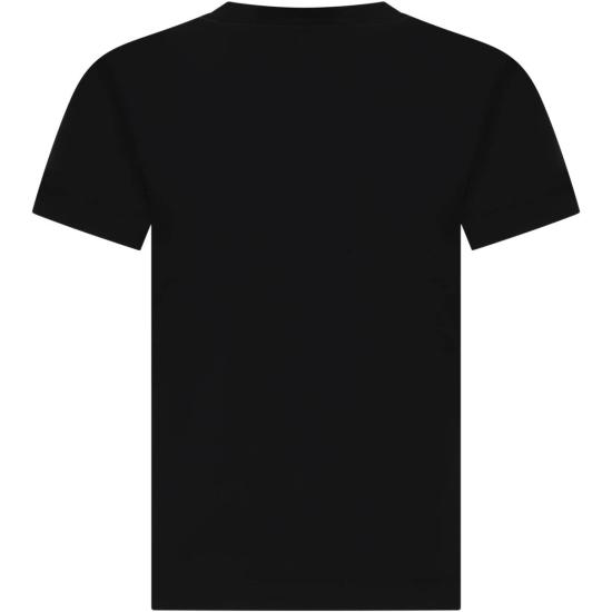  [키즈] 스톤 아일랜드 티셔츠 키즈  로고 티셔츠 블랙 - STONE ISLAND