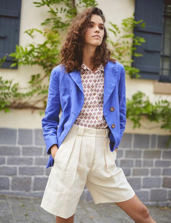  이네스 드 라 프레상쥬 블라우스 Ines De La Fressange 콘스탄스 셔츠 - INES DE LA FRESSANGE