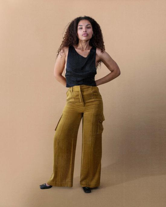  Leigh NY 스트레이트 팬츠 리 니 오로라