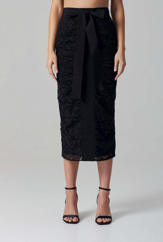  산티클레르 롱 스커트 산티클러 카티아 레이스 스커트 블랙 - SANTICLER