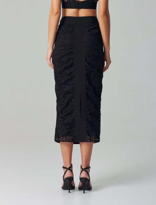  Santicler 롱 스커트 산티클러 카티아 레이스 스커트 블랙 - OTHER BRANDS