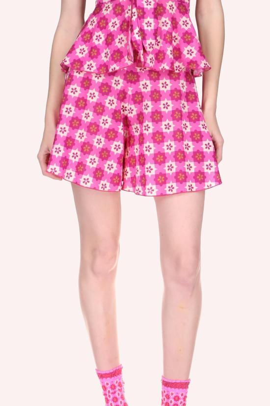  안나 수이 숏팬츠 유토피아 깅엄 반바지