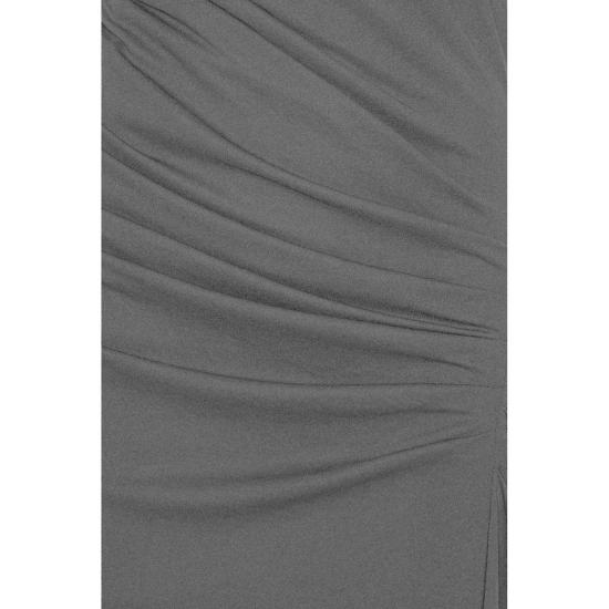  로테이트 바이 크리스텐슨 롱 원피스 로테이트 비르거 크리스텐센 드레이프 원숄더 드레스 블랙 - ROTATE BY BIRGERCHRISTENSEN