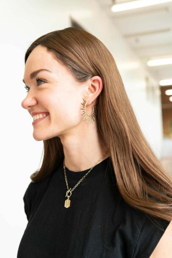  페어 아니타 이어링 선 빔즈 후프스 - FAIR ANITA