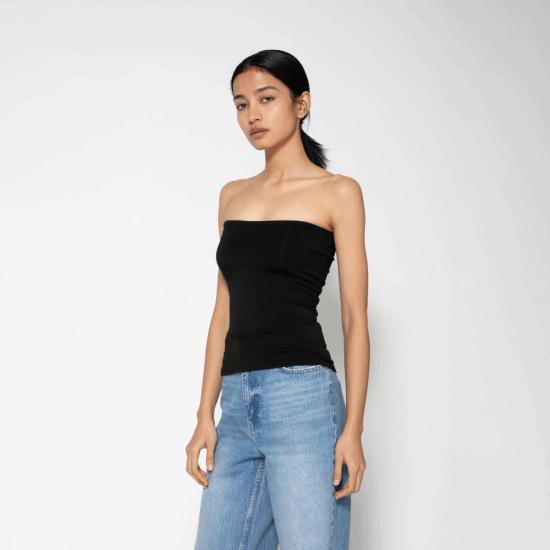  Determ; 민소매 티셔츠 디텀 콜라겐 멀티웨이 캐미솔 블랙 - OTHER BRANDS