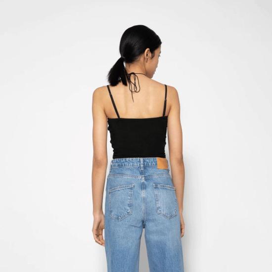  Determ; 민소매 티셔츠 디텀 콜라겐 멀티웨이 캐미솔 블랙 - OTHER BRANDS