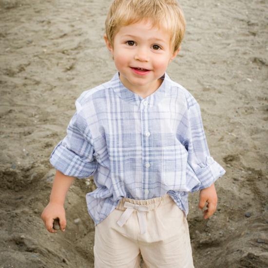  [키즈] Beet World 셔츠 비트 월드 제임스 셔츠 슬럽 체크 블루 - BEET WORLD