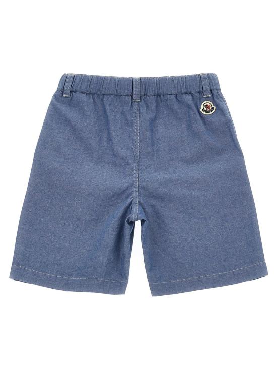  [키즈] 몽클레어 쇼츠/버뮤다 키즈 데님 버뮤다 반바지 (연한 파란색) - MONCLER