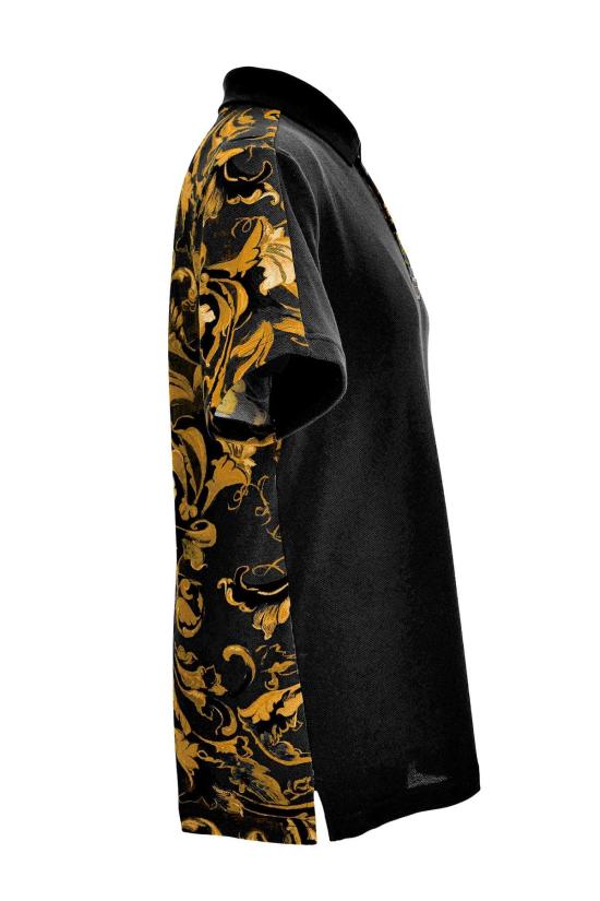  베르사체 폴로 티셔츠 진 쿠튀르 폴로 블랙 - VERSACE