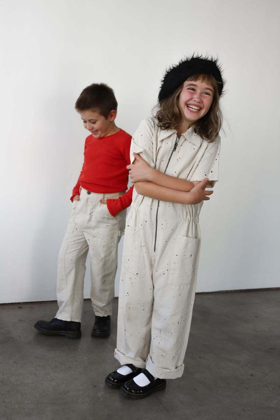  [키즈] Noble 오버롤 키즈 노블 유틸리티 수트 스플래터 프린트 - OTHER BRANDS