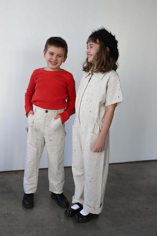  [키즈] Noble 오버롤 키즈 노블 유틸리티 수트 스플래터 프린트 - OTHER BRANDS