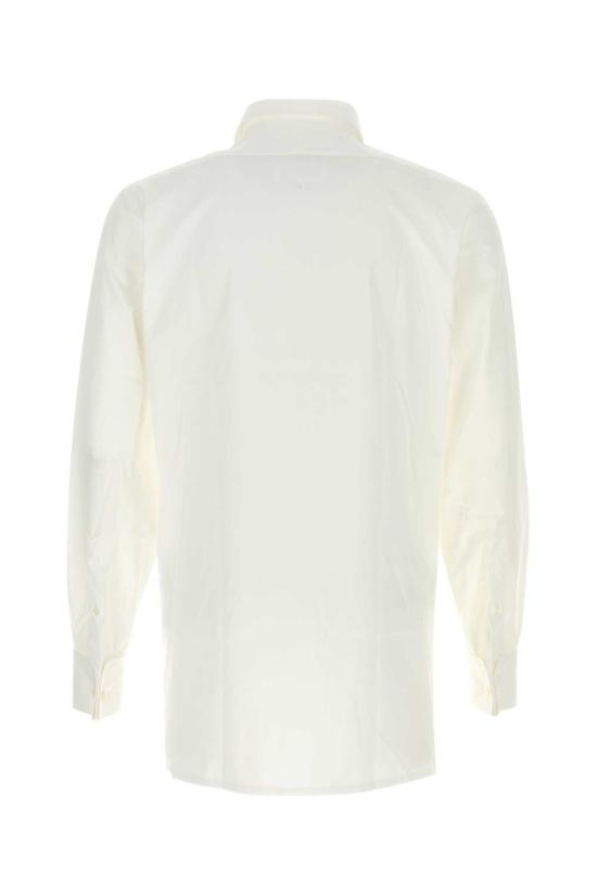  마르지엘라 긴팔 셔츠 메종  포플린  화이트 - MAISON MARGIELA