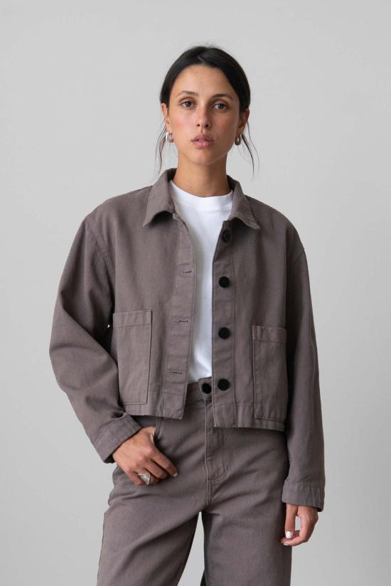  왈츠 데님 자켓 크롭 재킷