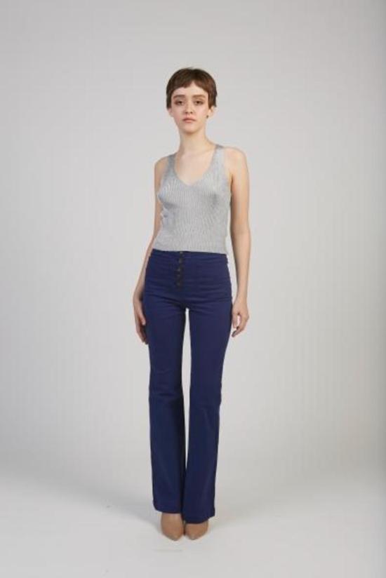  팔로마울 민소매 티셔츠 팔로마 울 시아푸 루렉스 니트 탑 실버 - PALOMA WOOL