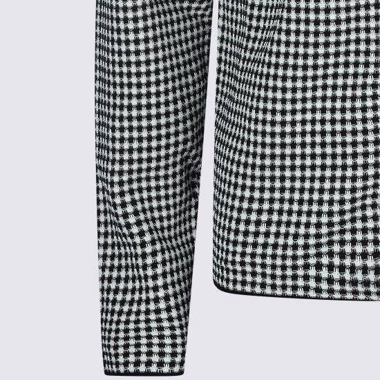  질샌더 긴팔 셔츠 질 샌더 화이트 앤 블랙 코튼 셔츠 솔트/페퍼 - JIL SANDER