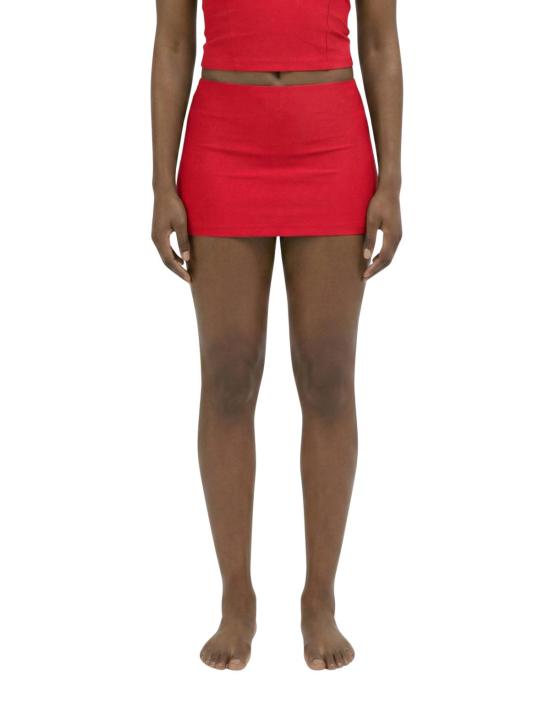  hauslabel 숏 스커트 하우스라벨 Ha 014 마이크로 미니 스커트 레드코트