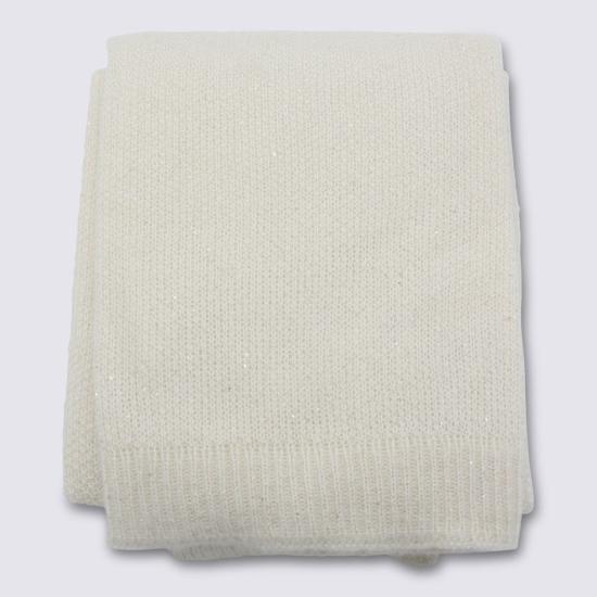  파비아나 필리피 머플러/스카프 접이식 니트 스카프 화이트