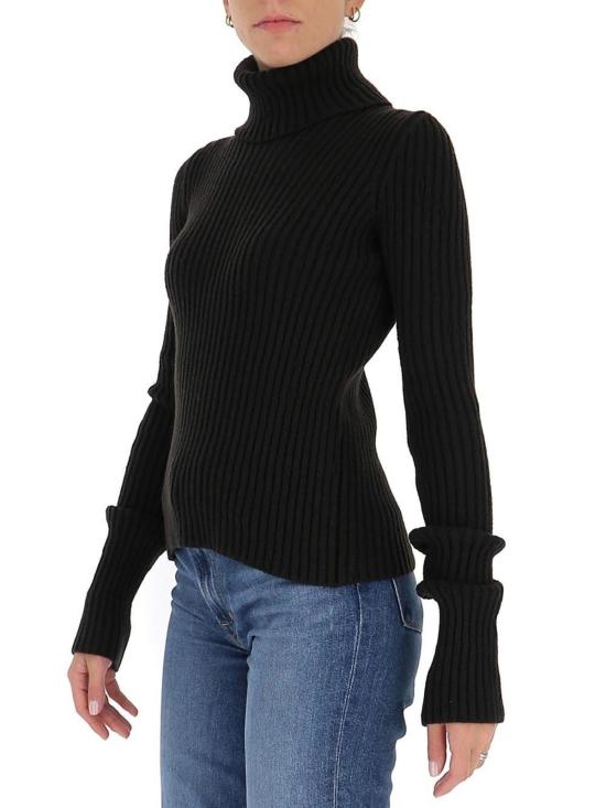  보테가베네타 터틀넥 보테가 베네타 골지 니트  점퍼 브라운 - BOTTEGA VENETA