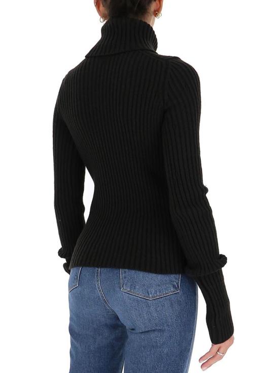  보테가베네타 터틀넥 보테가 베네타 골지 니트  점퍼 브라운 - BOTTEGA VENETA