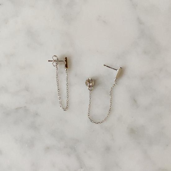  타린 토마스 이어링 피아 체인 귀걸이 - TARIN THOMAS