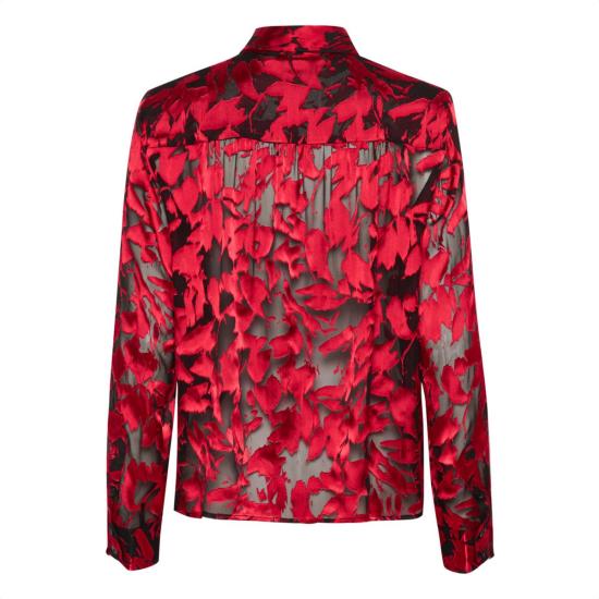  게스투즈 블라우스 Gestuz Elva 셔츠 Red Leaves - GESTUZ