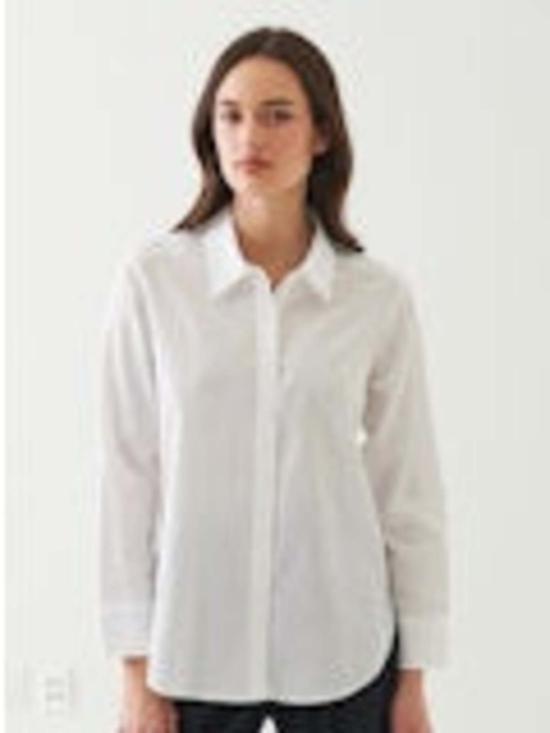  Patrick Assaraf 셔츠 패트릭 아사라프 Ls 코튼 핀스트라이프 에센셜 셔츠 화이트 - PATRICK ASSARAF