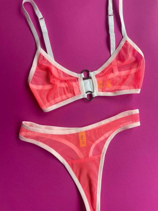  Kayleigh Peddie 브라 케일리 페디 에반 메쉬  링 구아바 - OTHER BRANDS