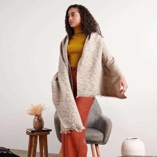  베리어슬리 머플러/스카프 다양한 숲의 밤 스카프 캔버스/블랙 - VARIOUSLY