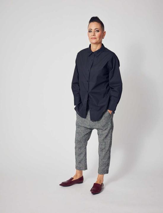  Lindsay Nicholas New York 셔츠 린지 니콜라스 뉴욕 마샤 오버사이즈 셔츠 블랙 - LINDSAY NICHOLAS NEW YORK