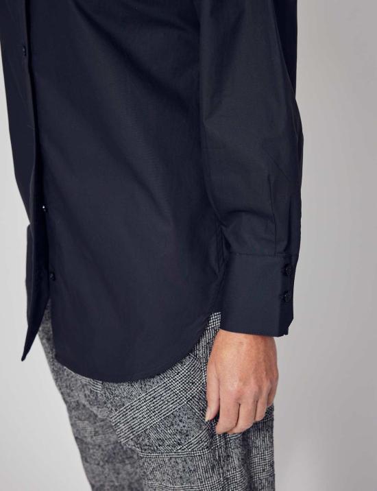  Lindsay Nicholas New York 셔츠 린지 니콜라스 뉴욕 마샤 오버사이즈 셔츠 블랙 - LINDSAY NICHOLAS NEW YORK