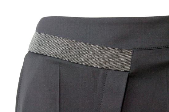  브루넬로 쿠치넬리 스트레이트 팬츠 트라우저와 모닐리 팬츠 블랙 - BRUNELLO CUCINELLI