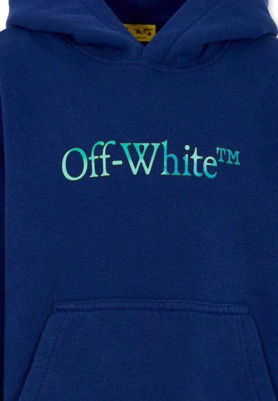  [키즈] 오프화이트 풀오버 아동용  스웨트셔츠 블루 - OFF WHITE