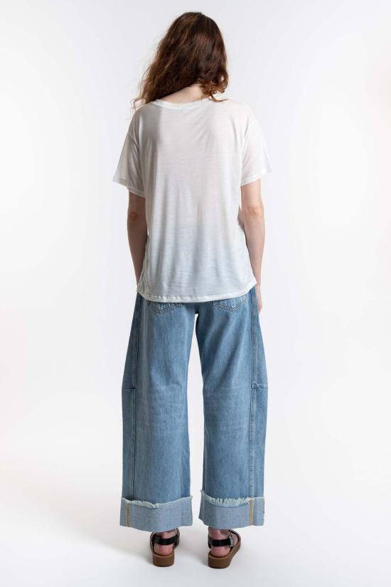  베이스레인지 반팔 티셔츠 루즈 티 언다이드 - BASERANGE